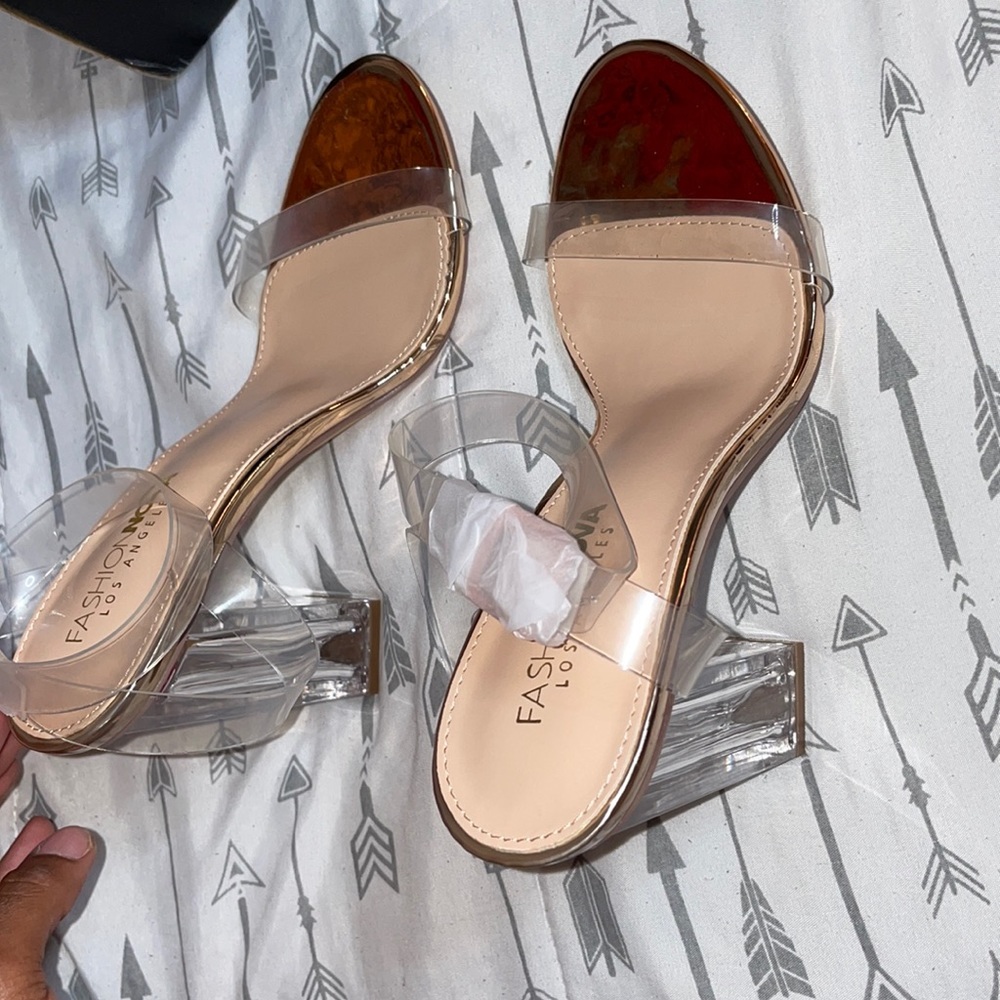 Gold Slipper Heels